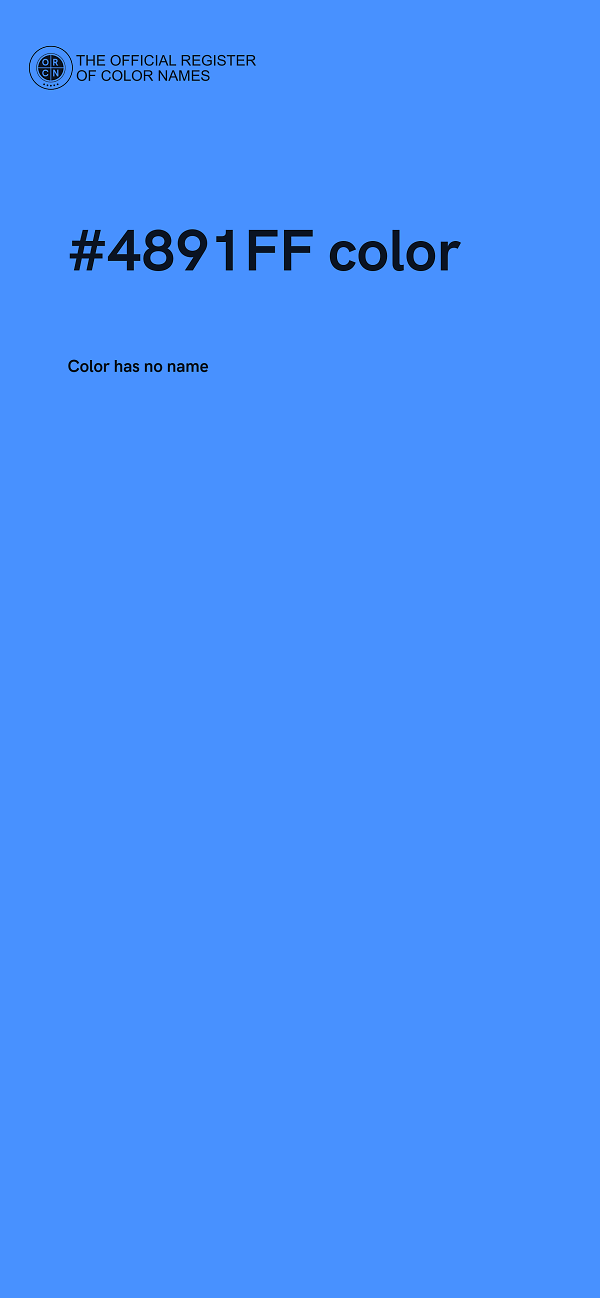 #4891FF color image