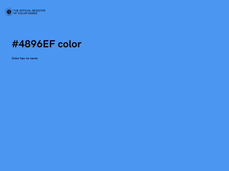 #4896EF color image
