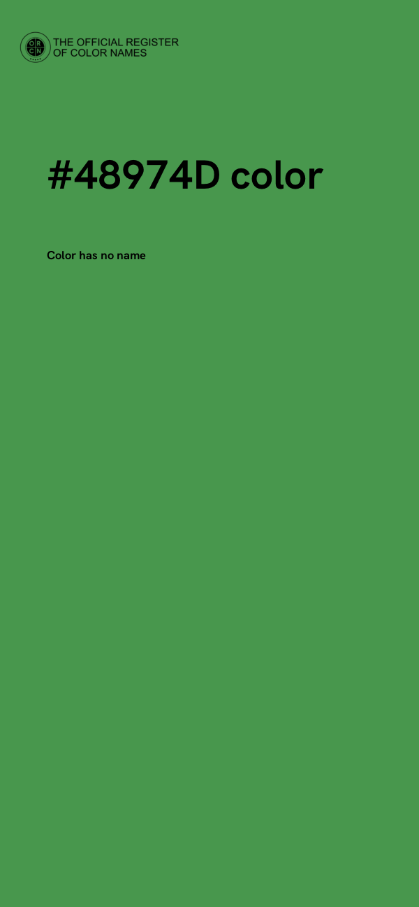 #48974D color image
