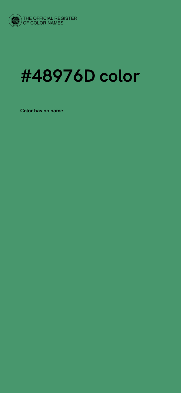 #48976D color image