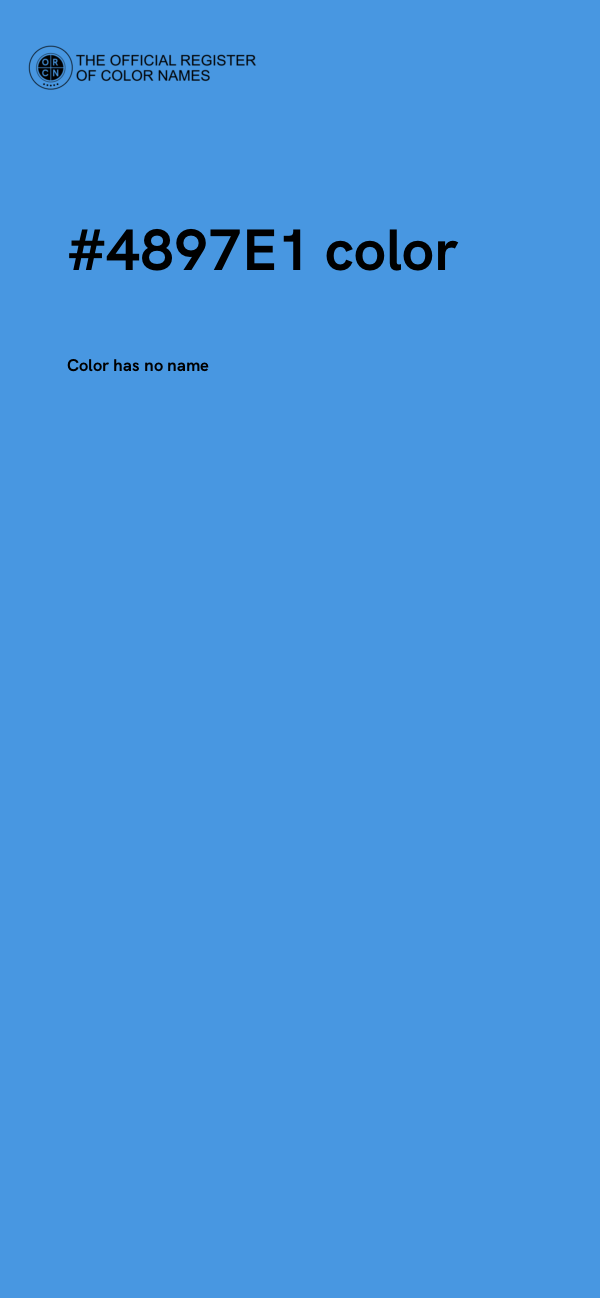#4897E1 color image