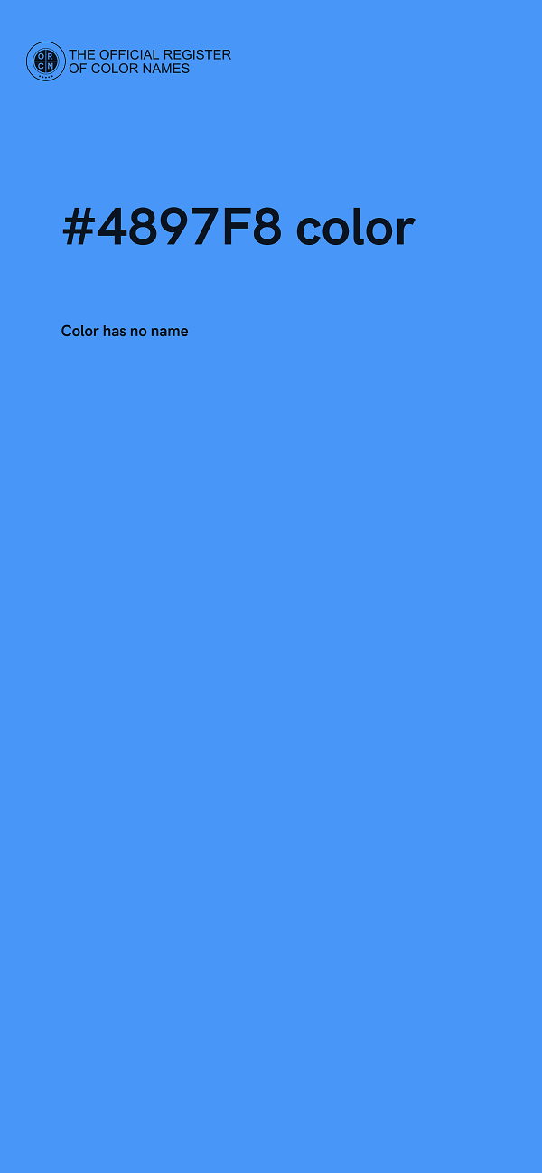 #4897F8 color image