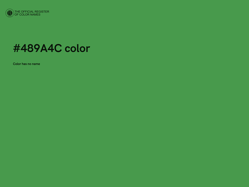 #489A4C color image
