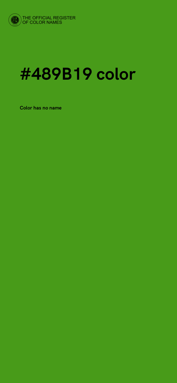 #489B19 color image
