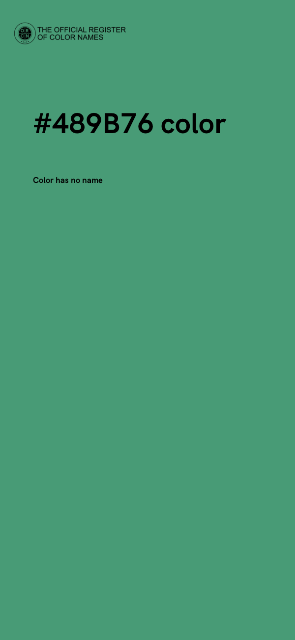 #489B76 color image