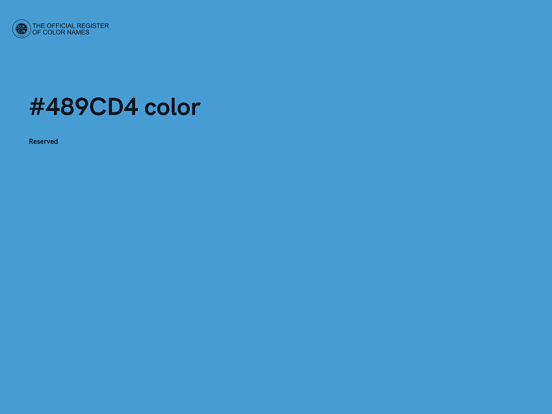 #489CD4 color image