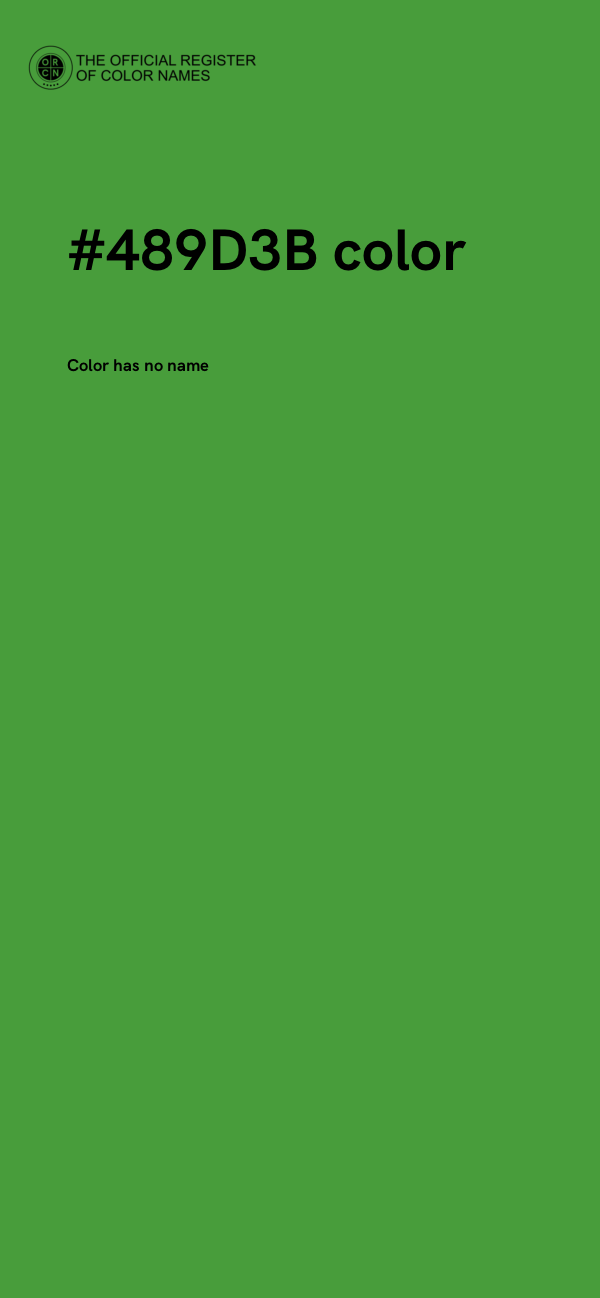 #489D3B color image