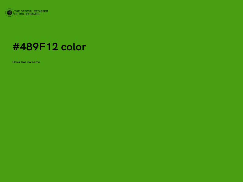 #489F12 color image