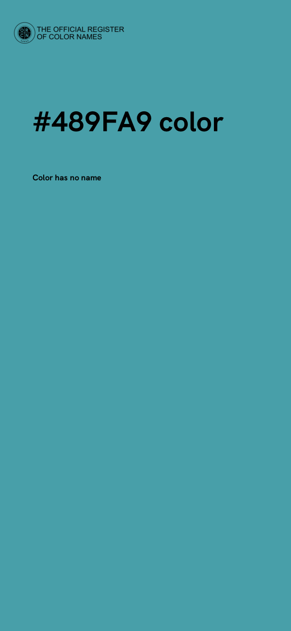 #489FA9 color image