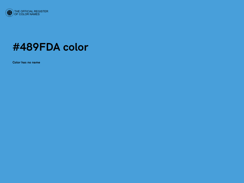#489FDA color image