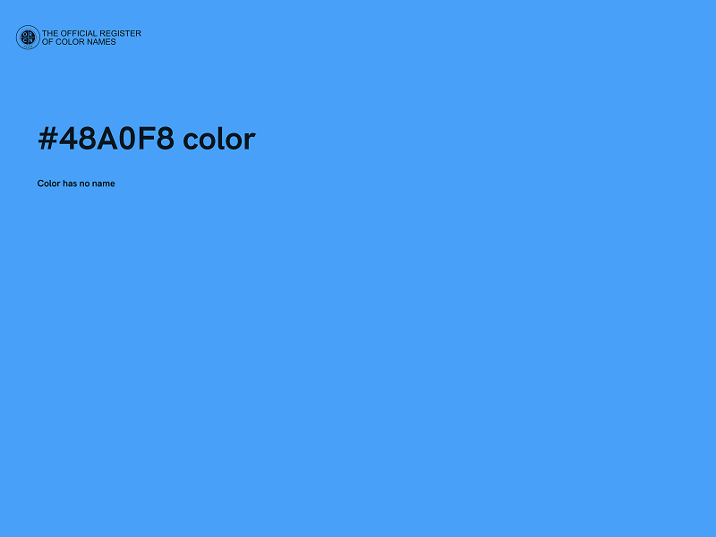 #48A0F8 color image