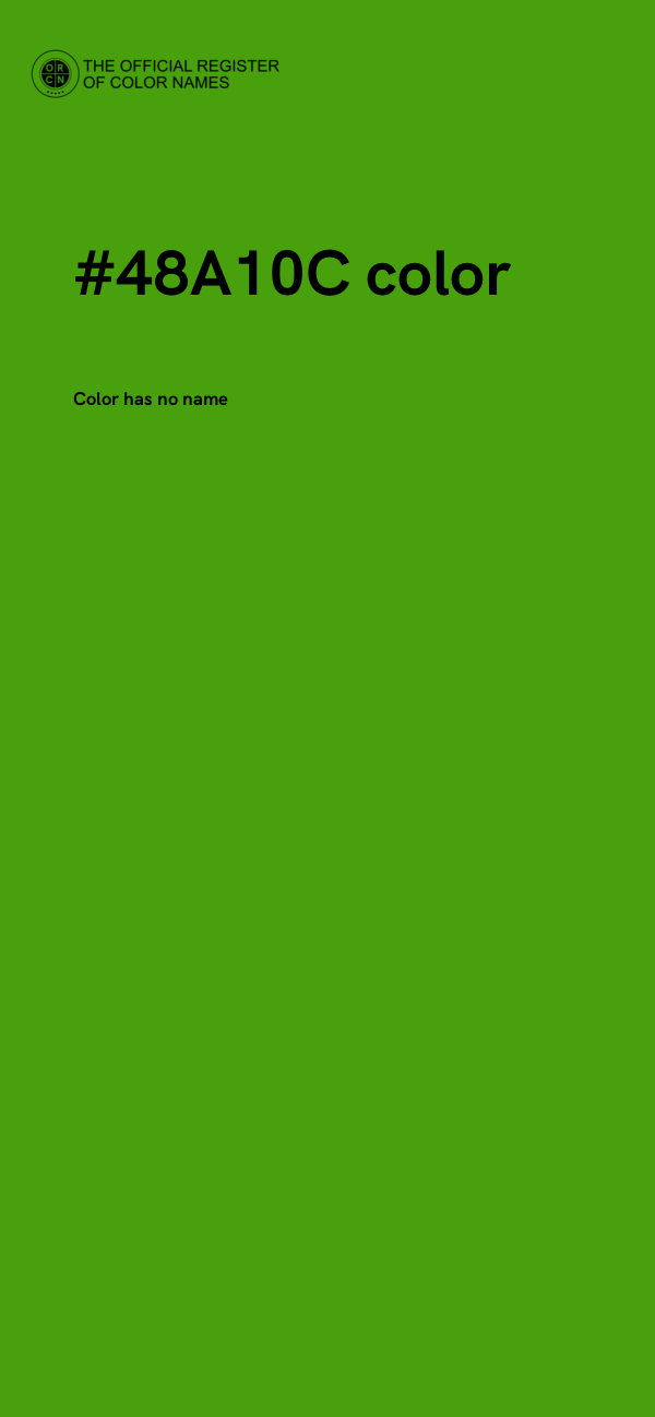 #48A10C color image