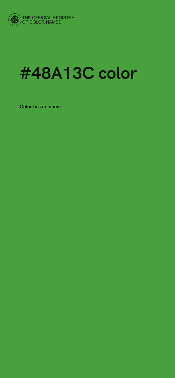 #48A13C color image