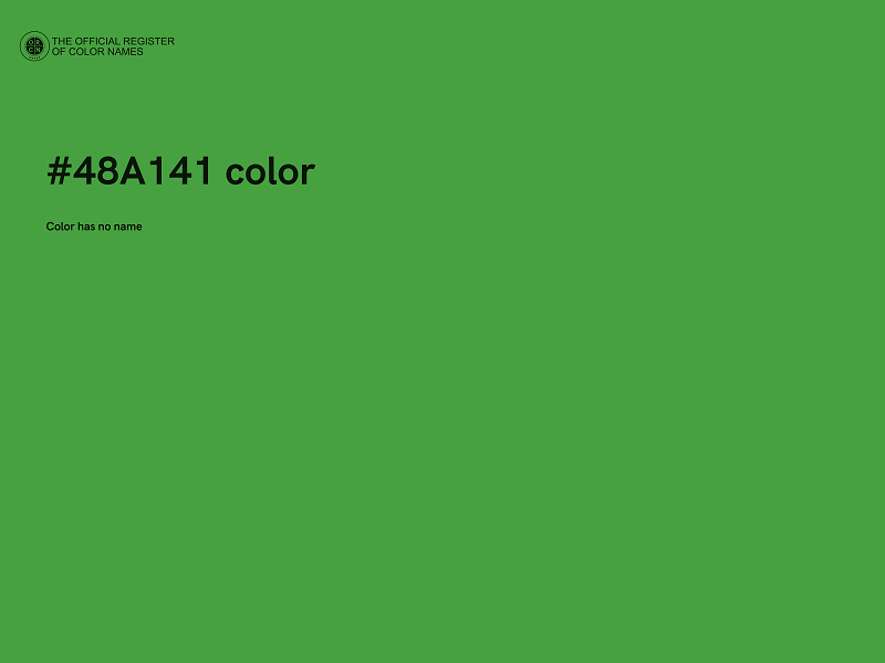 #48A141 color image