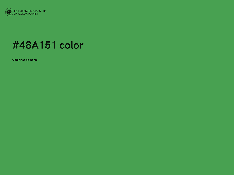 #48A151 color image