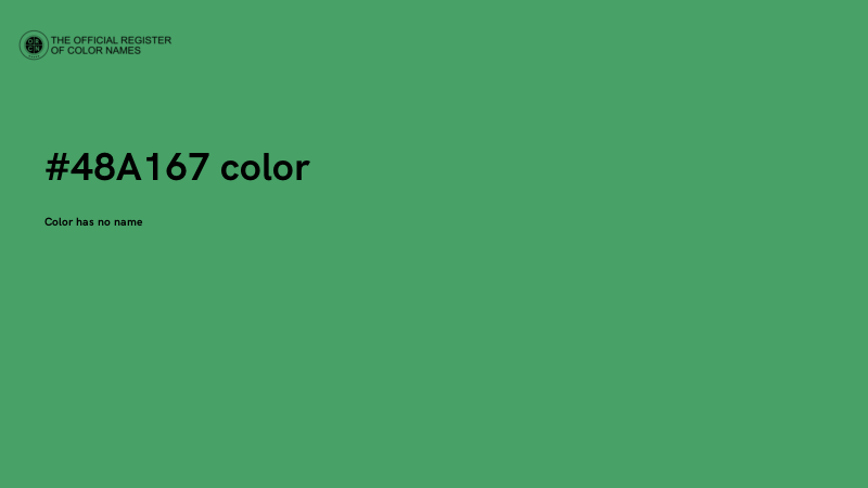 #48A167 color image