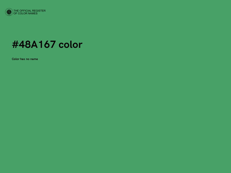 #48A167 color image