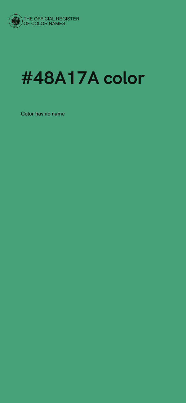 #48A17A color image