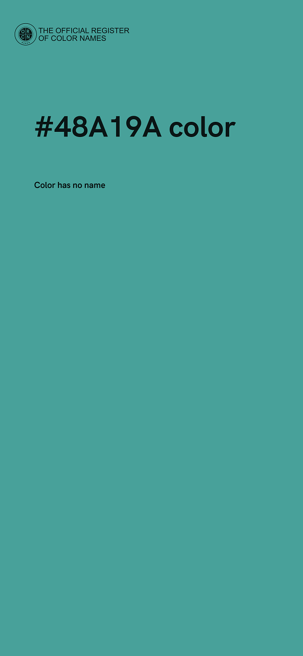 #48A19A color image