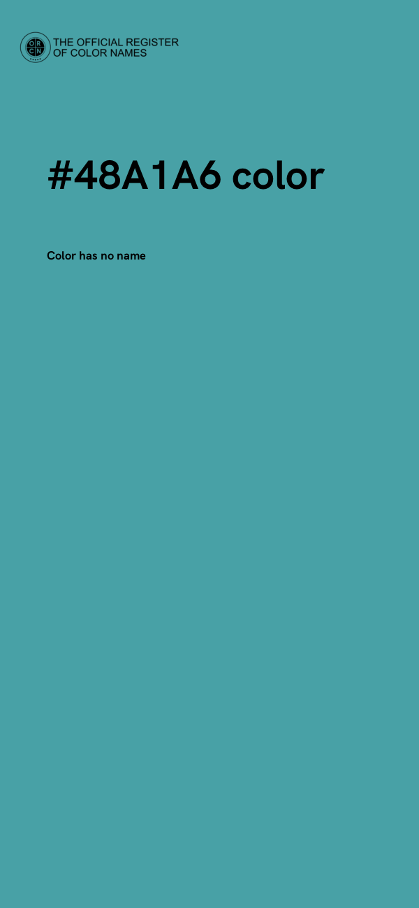 #48A1A6 color image