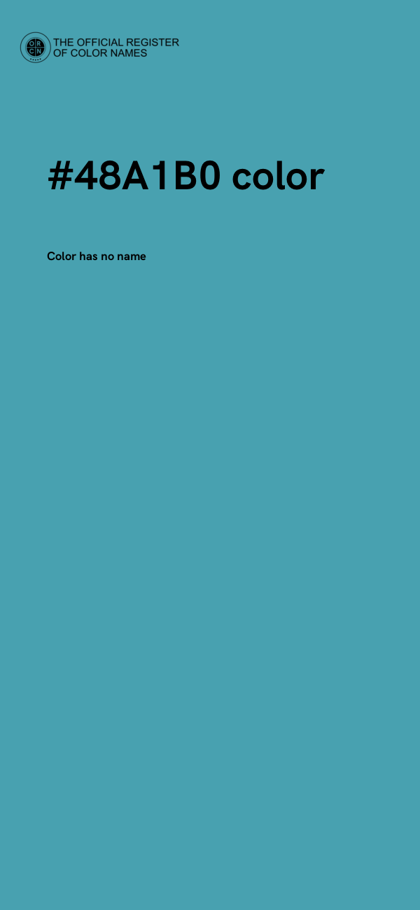 #48A1B0 color image
