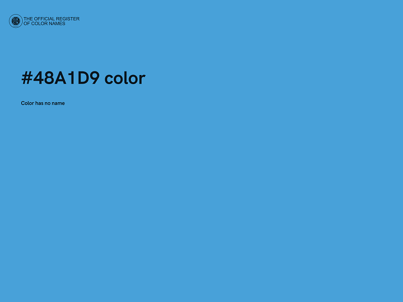 #48A1D9 color image
