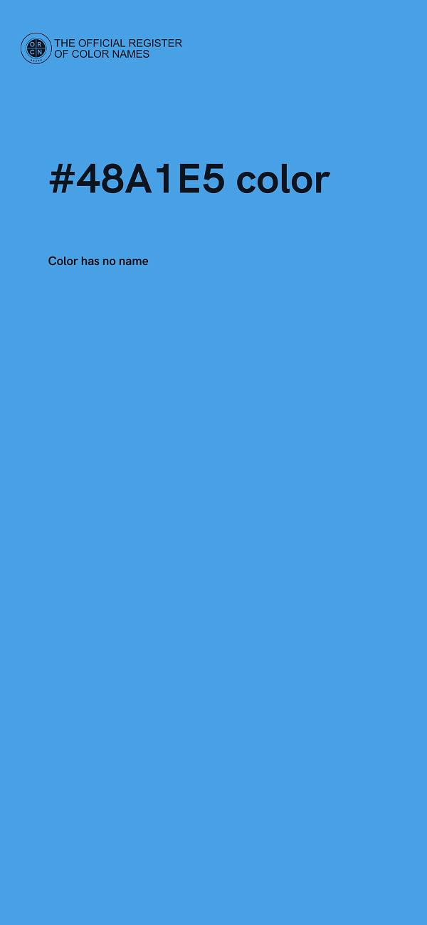 #48A1E5 color image