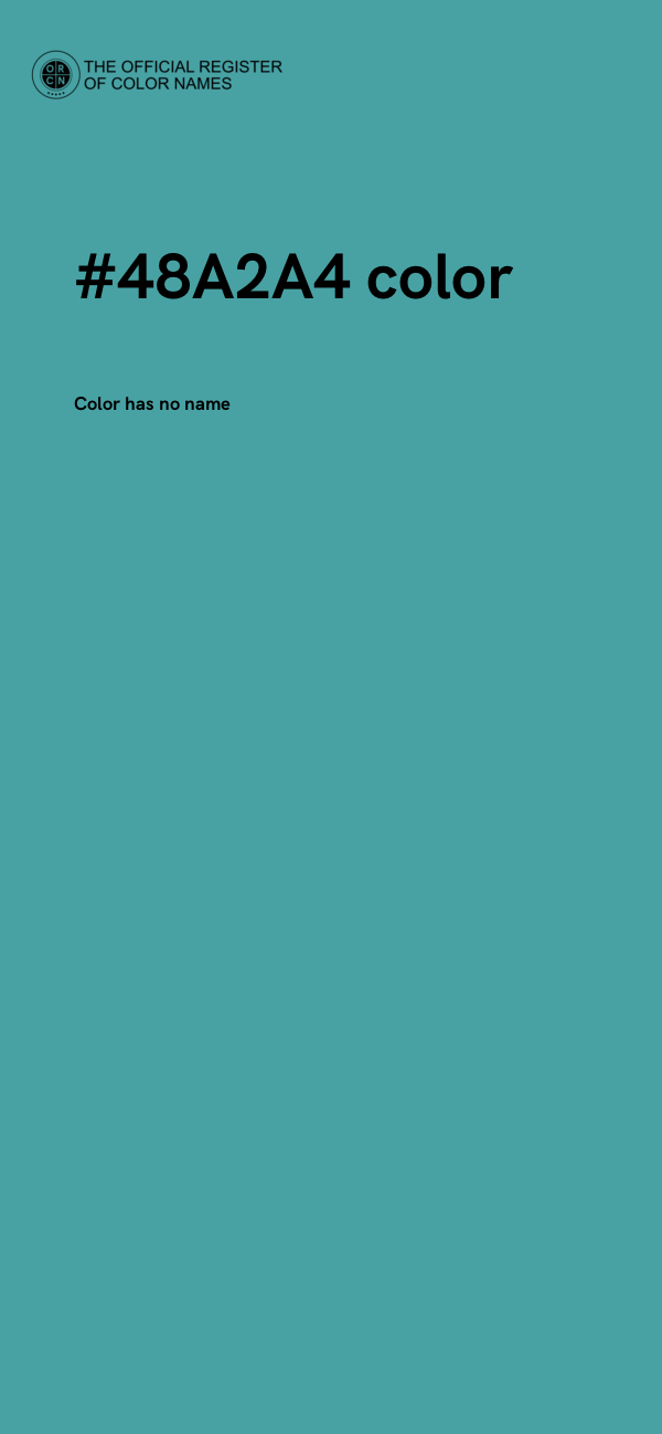 #48A2A4 color image