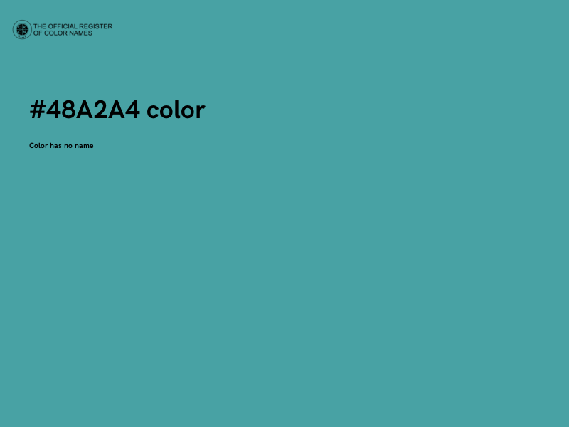 #48A2A4 color image