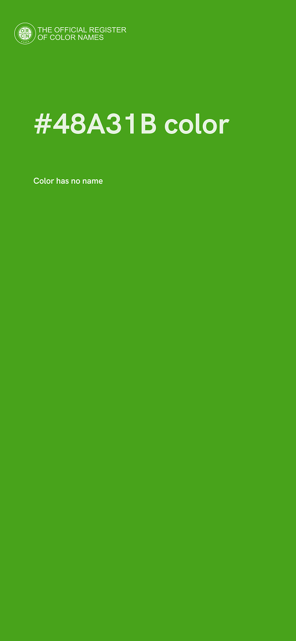 #48A31B color image