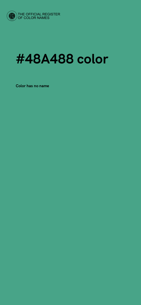 #48A488 color image
