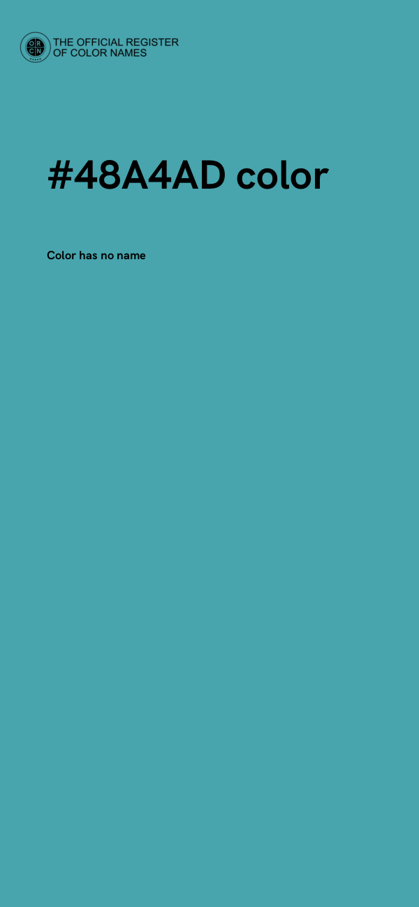#48A4AD color image