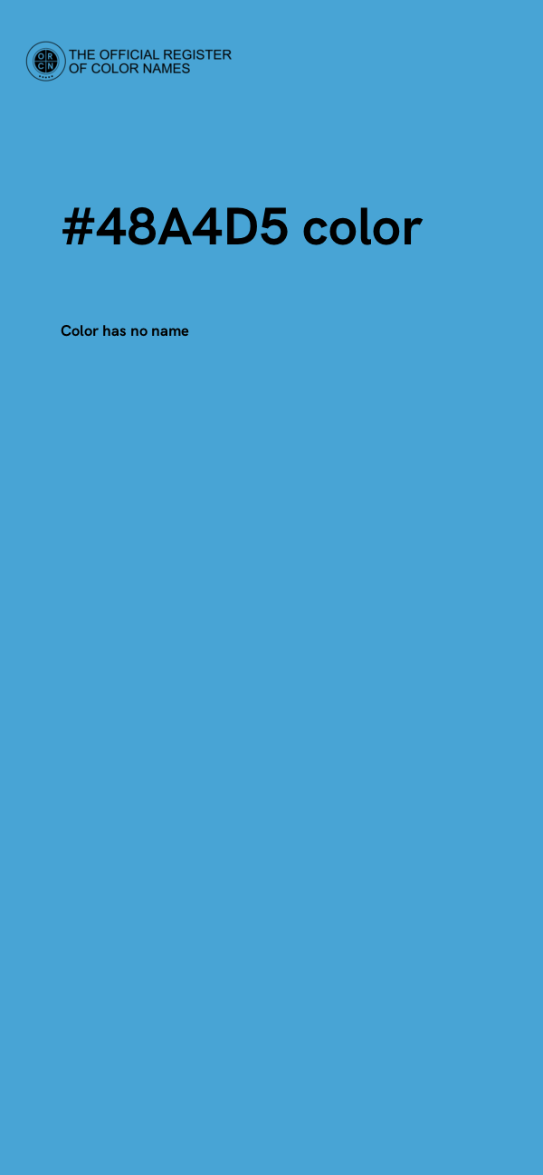 #48A4D5 color image
