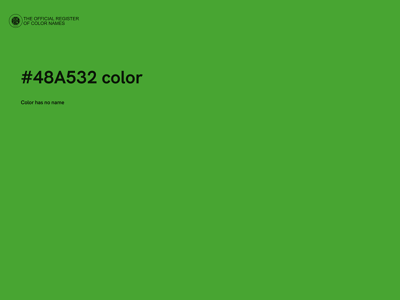 #48A532 color image