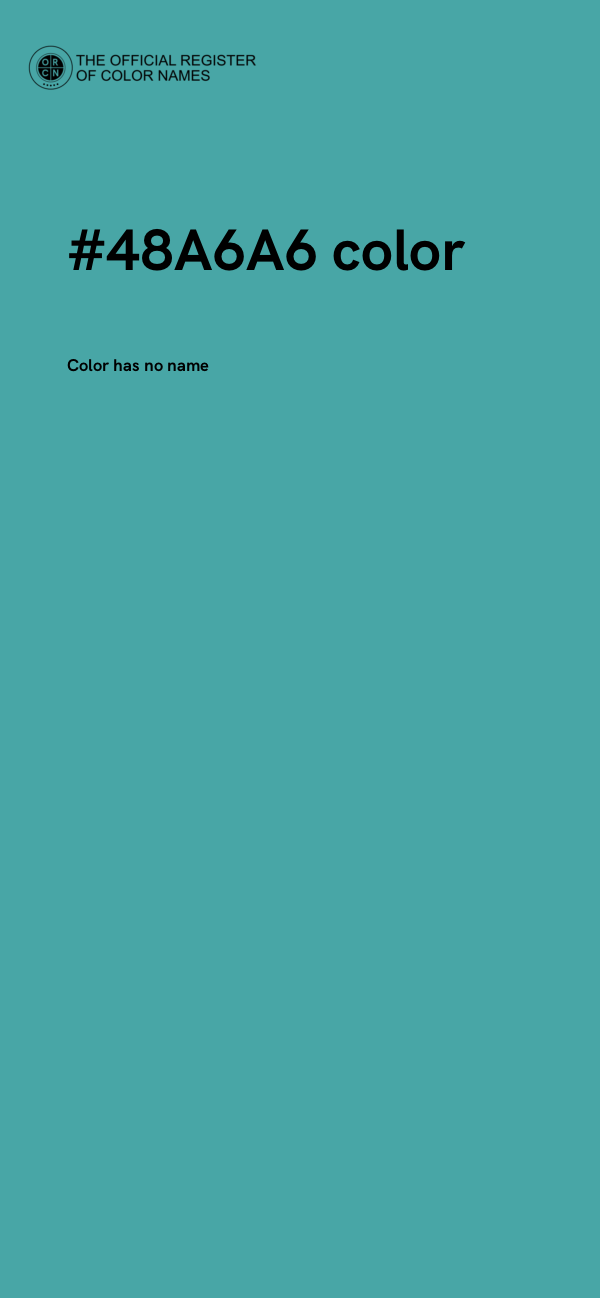 #48A6A6 color image