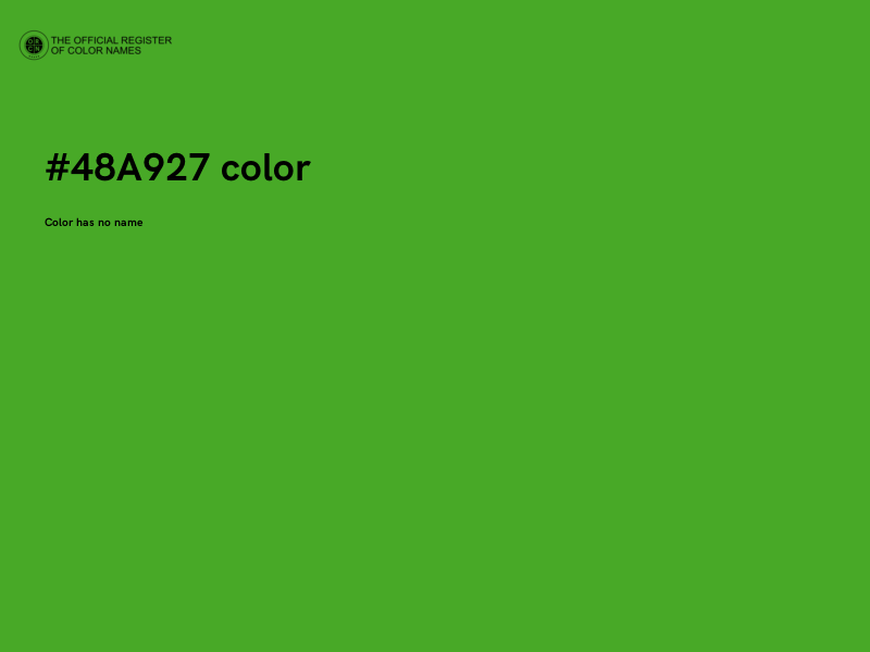 #48A927 color image