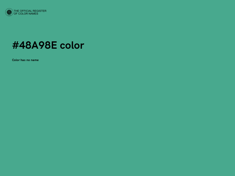 #48A98E color image