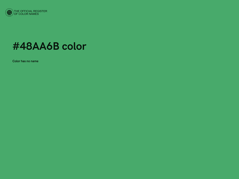 #48AA6B color image