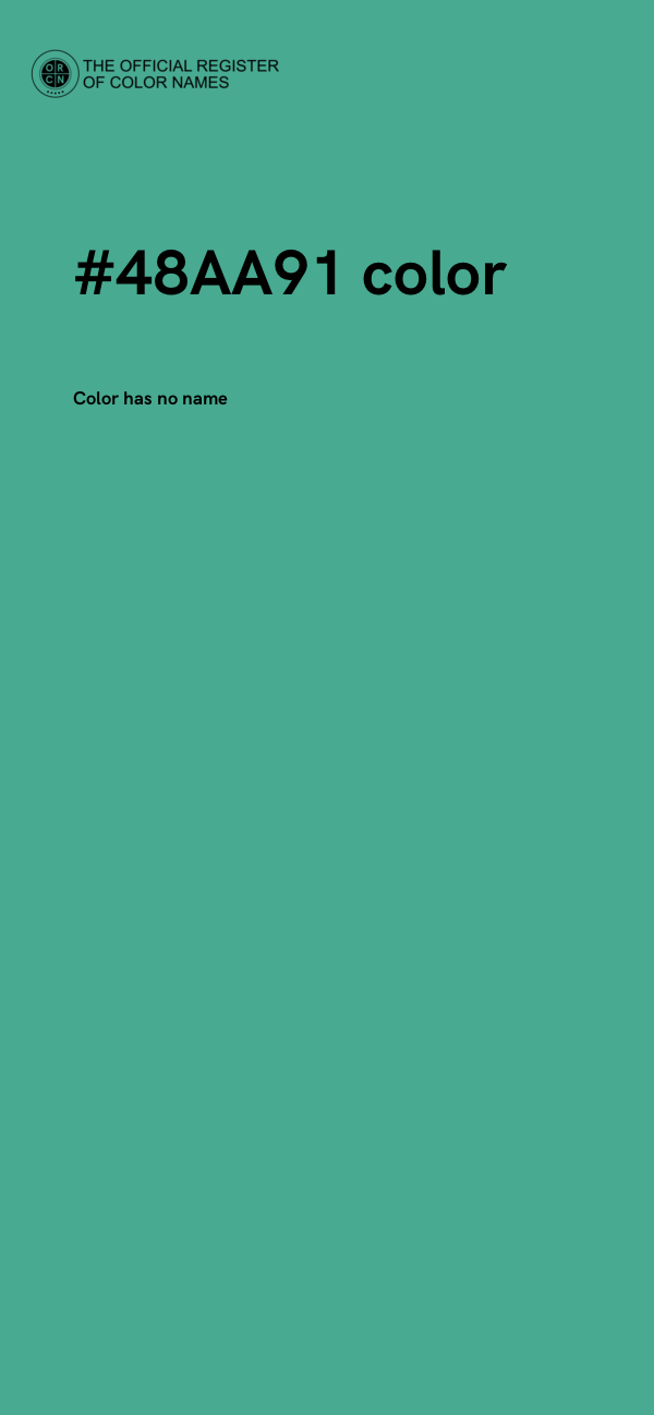 #48AA91 color image