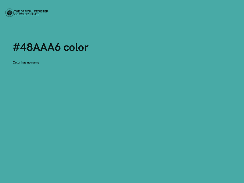 #48AAA6 color image