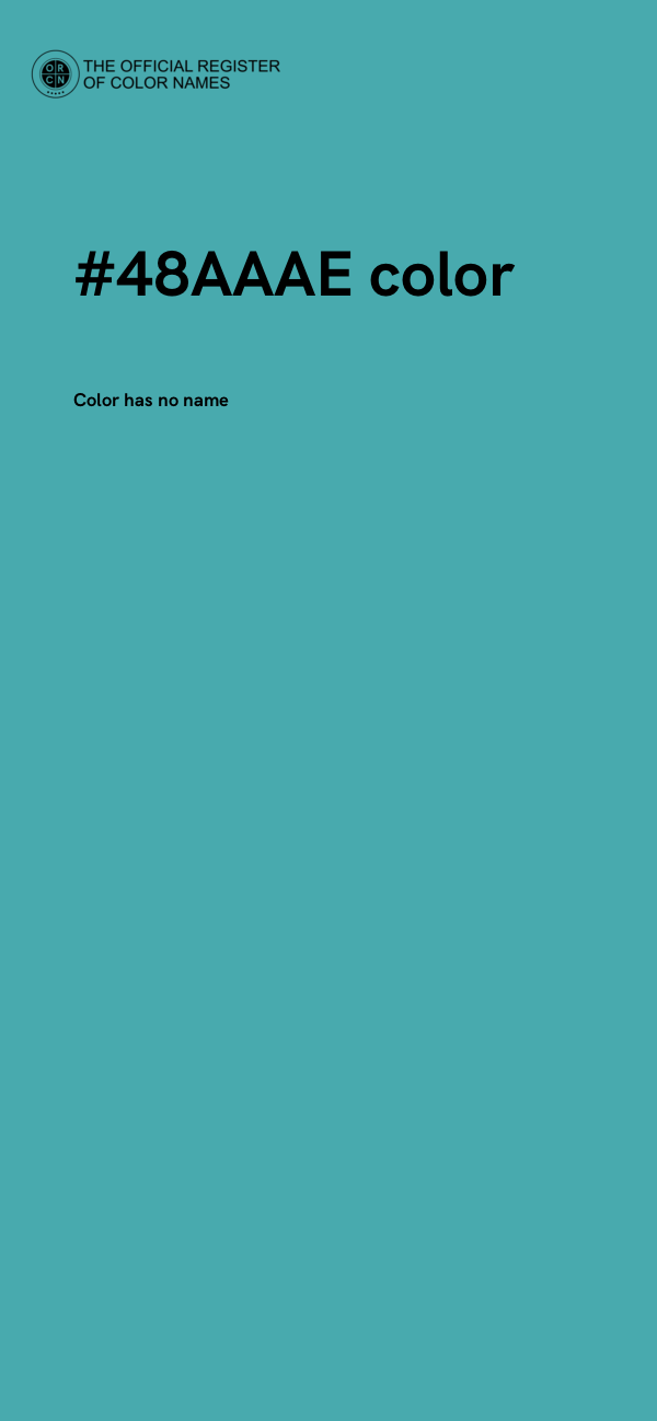 #48AAAE color image