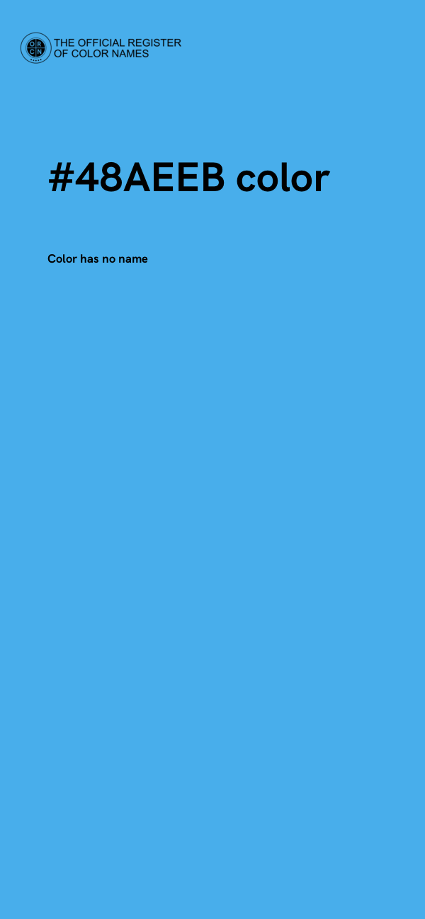 #48AEEB color image
