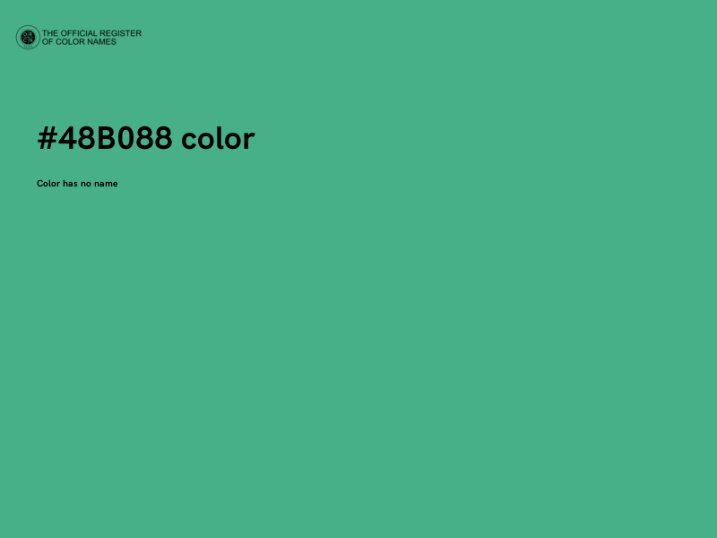 #48B088 color image