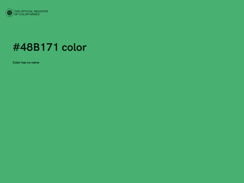 #48B171 color image