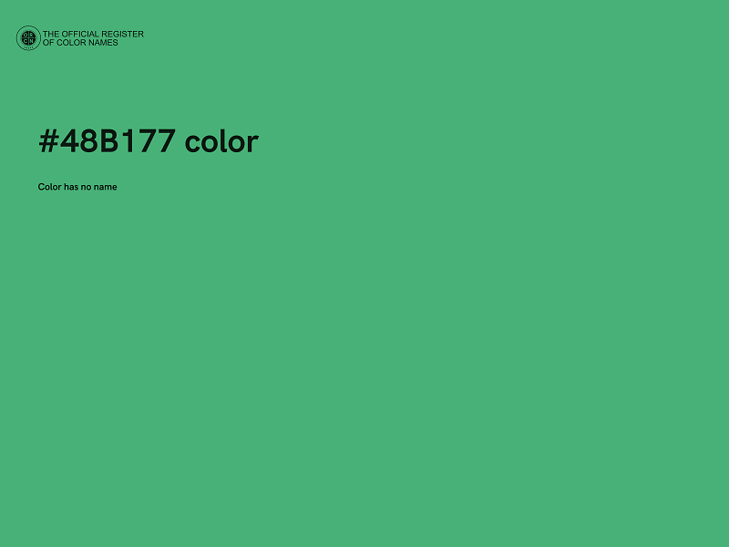 #48B177 color image