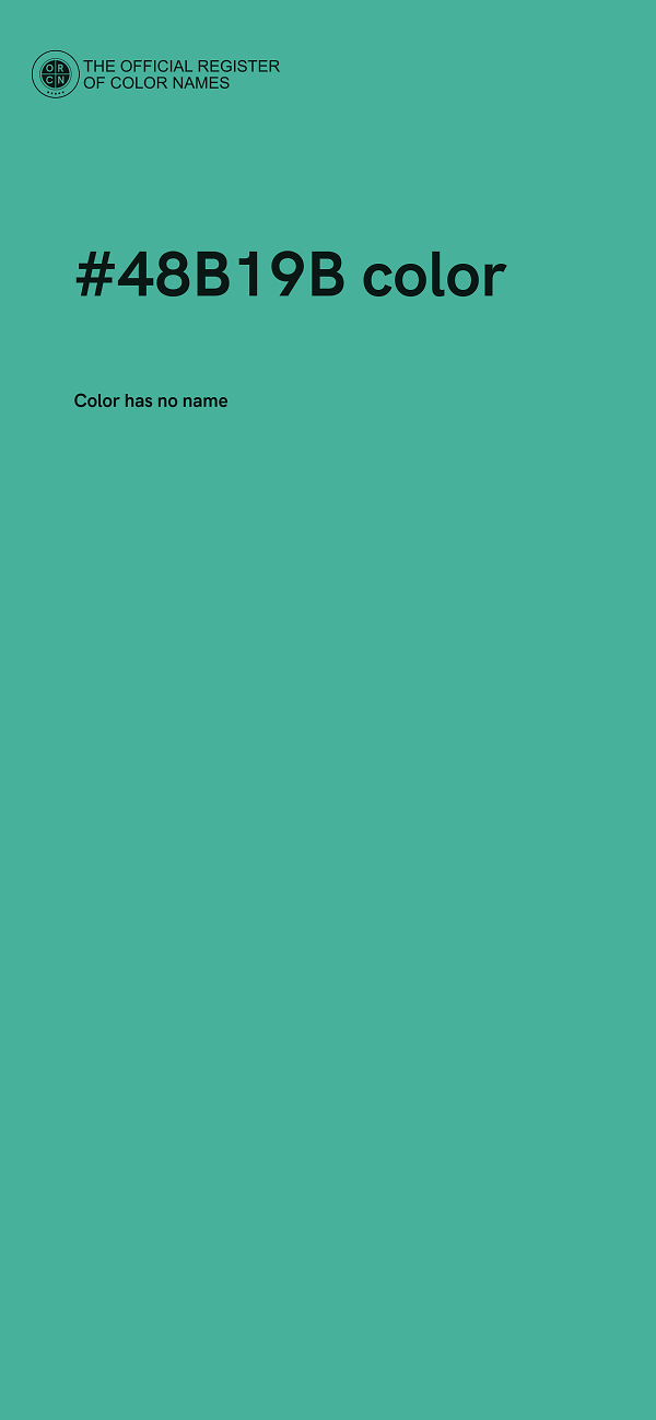 #48B19B color image