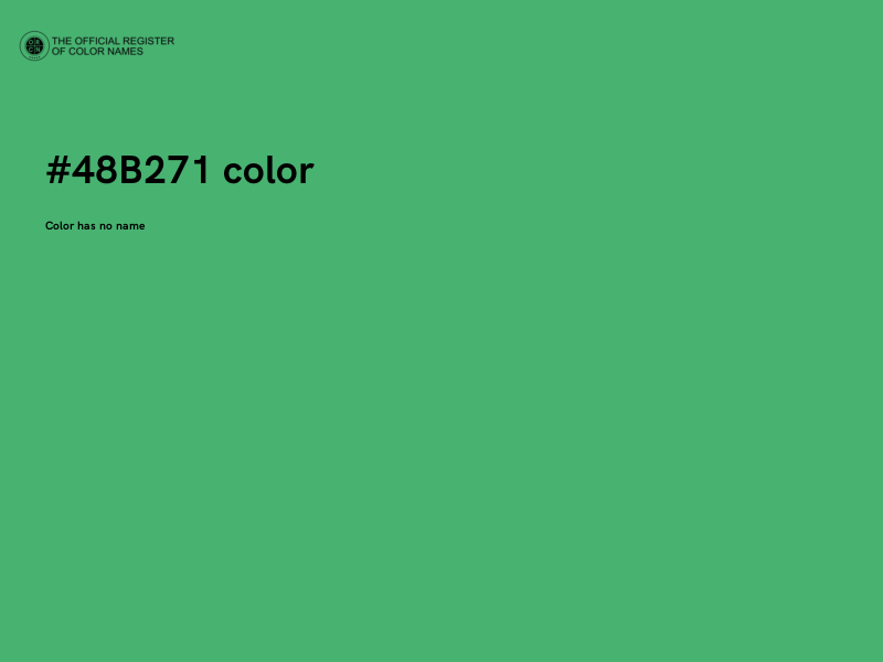 #48B271 color image