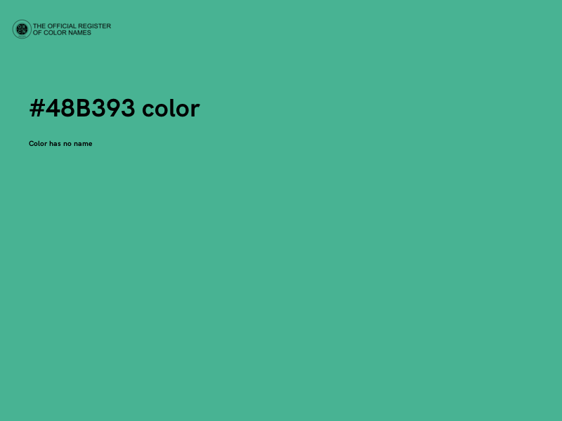 #48B393 color image