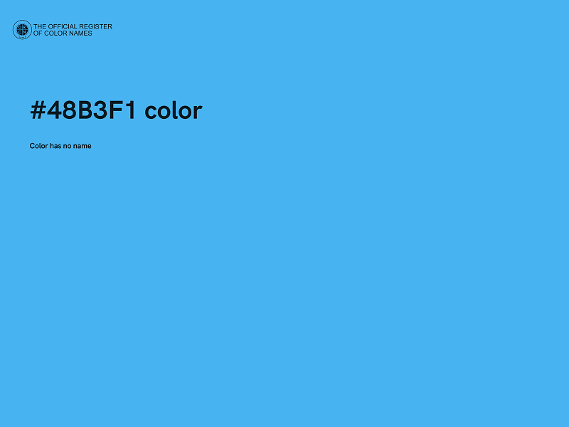 #48B3F1 color image