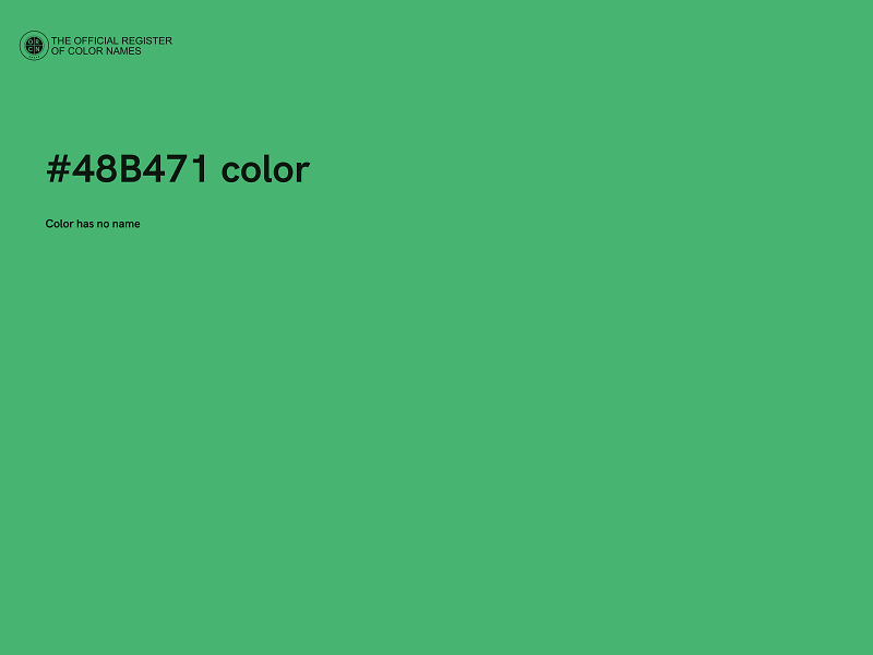 #48B471 color image